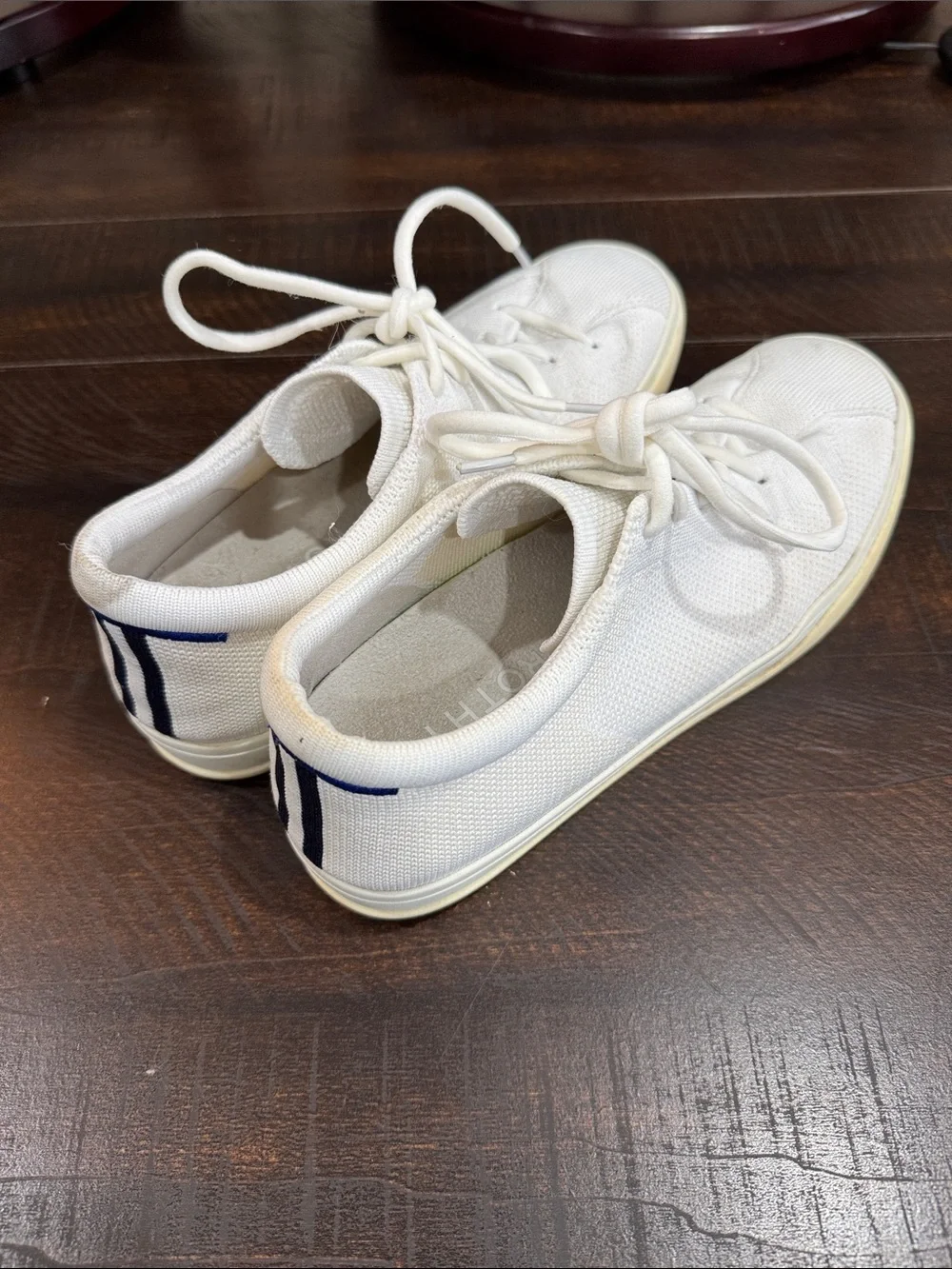 Rothy’s White Knit Lace-Up Women's Sneakers